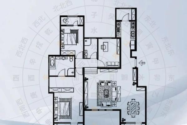 住宅房子的风水布局图片