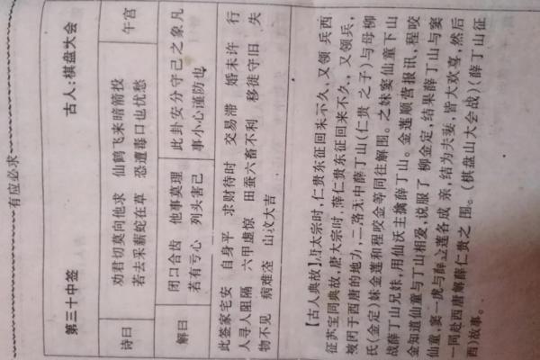 观音灵签4签问姻缘