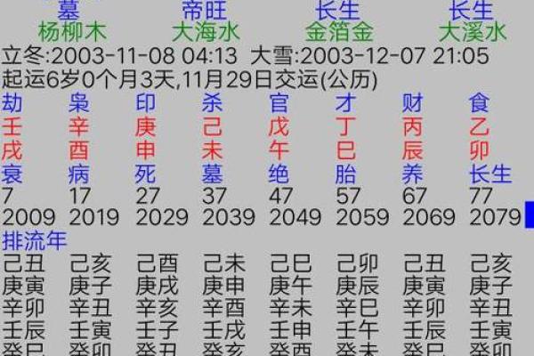 八字排盘分析