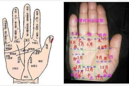 罕见的掌纹手相算命和图解