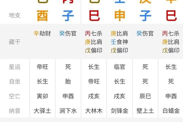 八字排盘怎么看图解