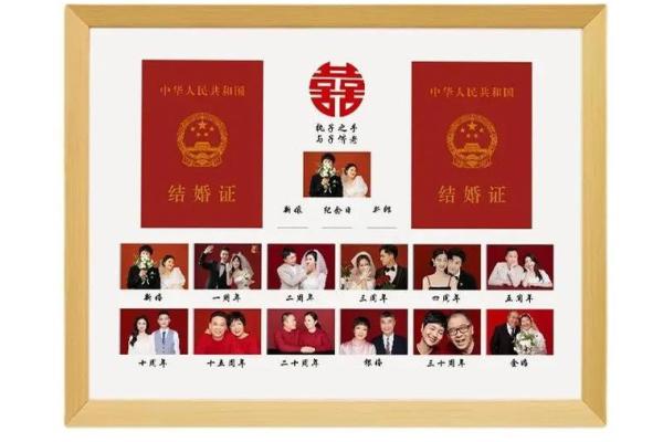 结婚吉日相框文案简短 结婚相框怎么摆好看？