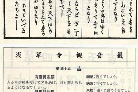水墨先生观音灵签48签
