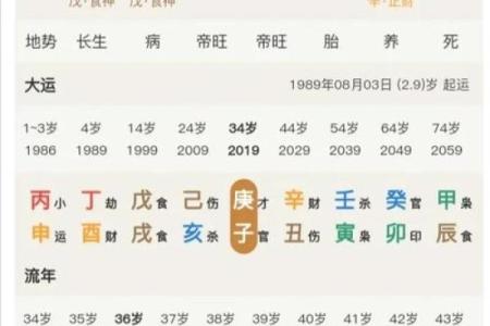 八字大运