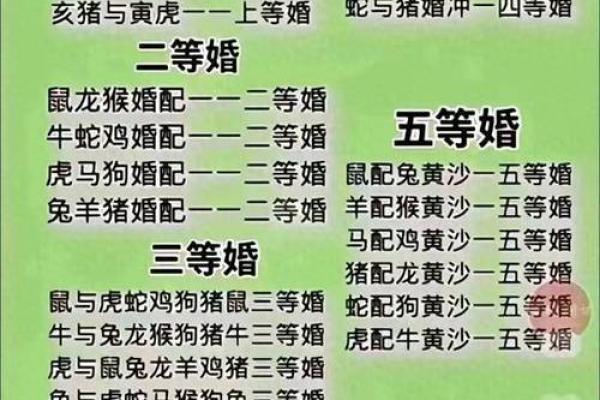 生肖配对表年份岁数