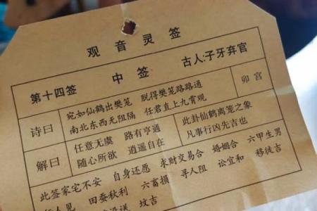 观音灵签100签多少下签