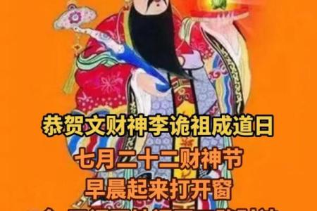 阴历七月二十二是财神爷的生日吗