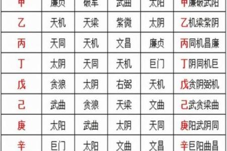 紫薇斗数命四化流年
