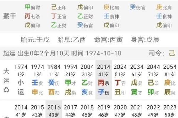 八字无大运