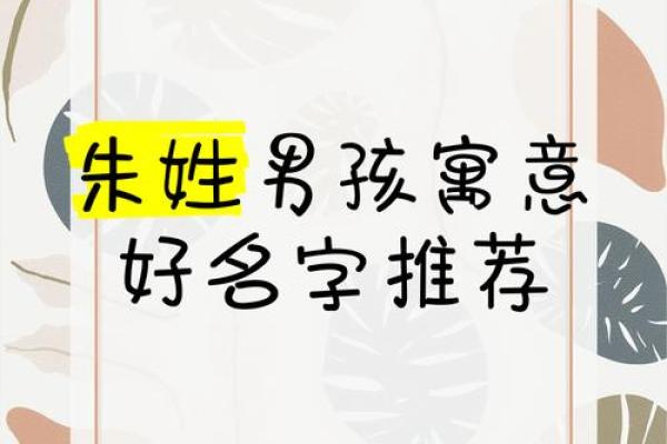 朱姓名字男女配对 朱姓配什么字取名有意义？