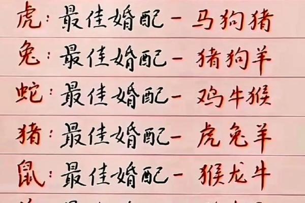 属相婚配表配对查询