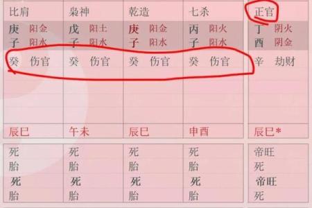 八字伤官女