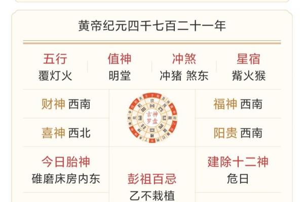 万年历的今天,查看今日老黄历
