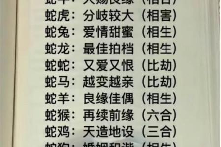 属蛇人配对姻缘
