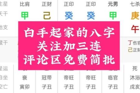 八字单项简批说明