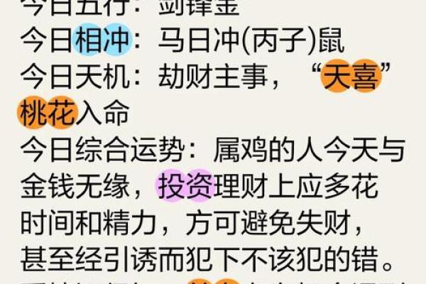 明天生肖鸡运势方位