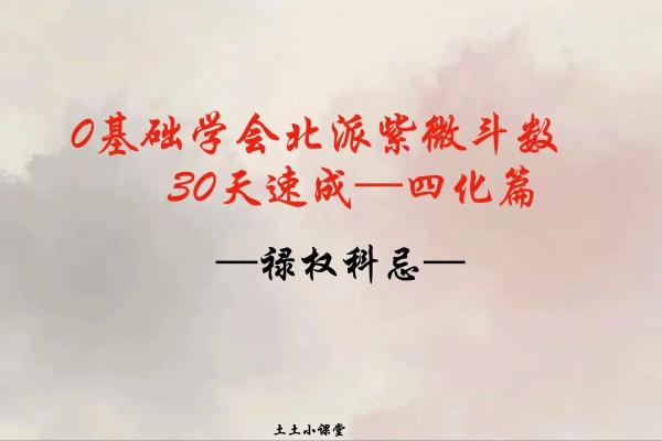 紫微斗数之四化论断法详释：河洛论断法