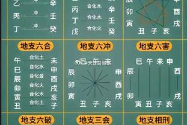 八字干支身体部位对照表