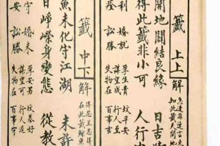 观音灵签笫14签水墨先生