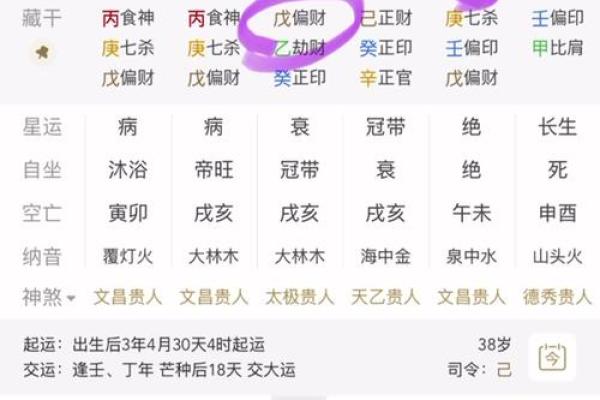 八字流年生大运吉凶解释