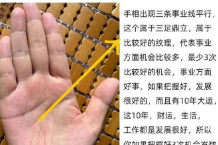 女人的事业线止于感情线命运如何风水