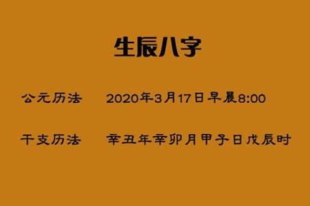 我的生辰八字是什么