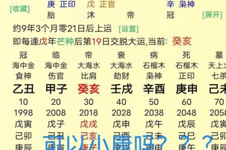 八字喜用忌神查询