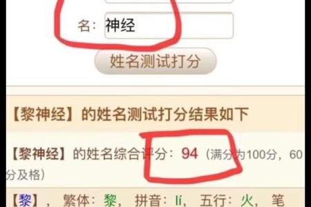 勉费测试名字打分