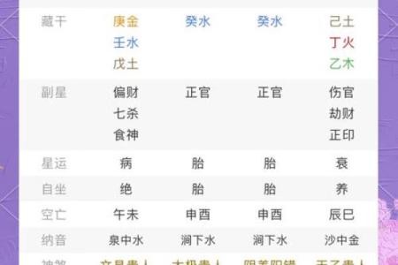 八字子女星