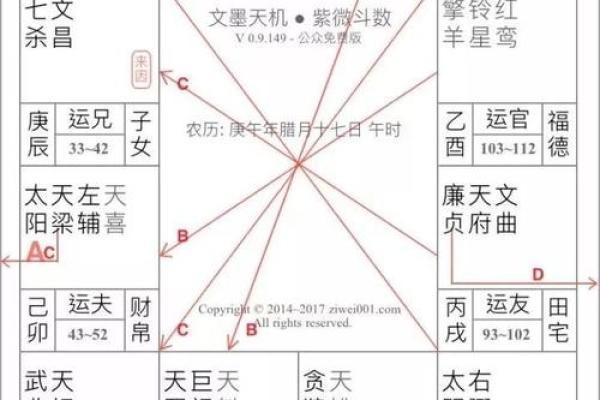 紫薇斗数盘