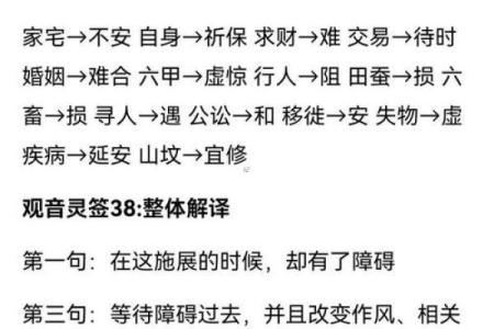 观音灵签解签大全第56签