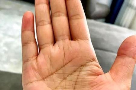 梦到男童给自己看手纹算命