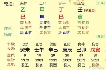 己巳日八字