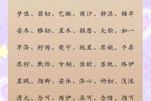 适合女孩的名字大全-姓名学姓名