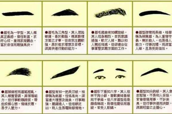六害眉面相算命图解