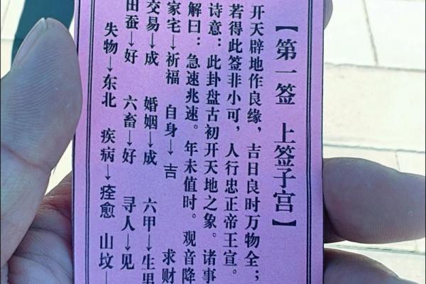 观音灵签第6签是什么签