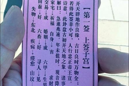 观音灵签第6签是什么签