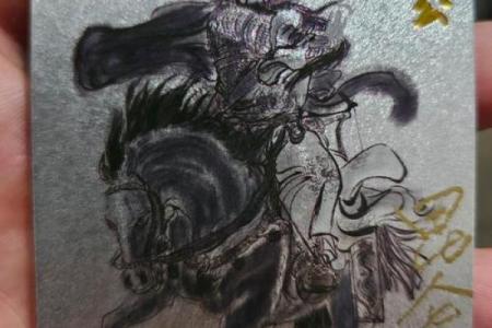 关帝灵鸟叼签