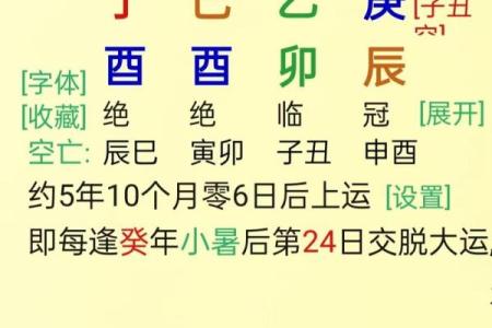 八字格局喜忌用神
