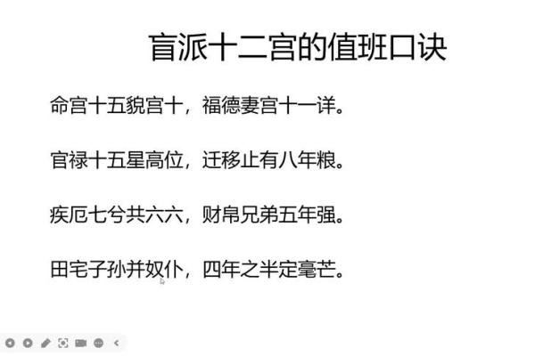 八字中部分盲派常用口诀