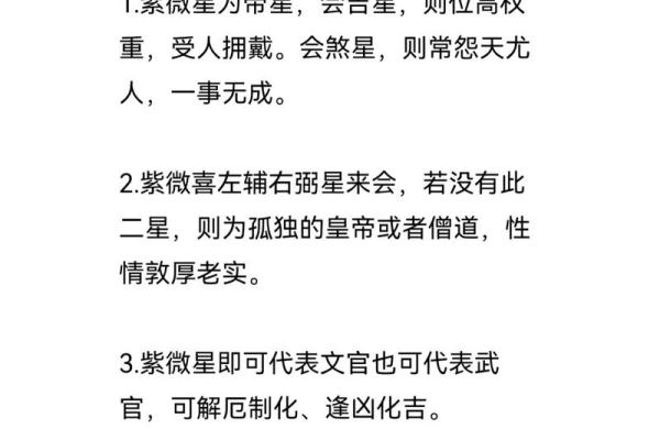 紫薇斗数术语逢