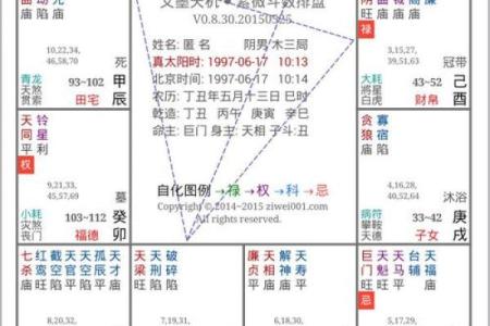 紫薇斗数专属命盘