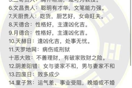 喜用神八字