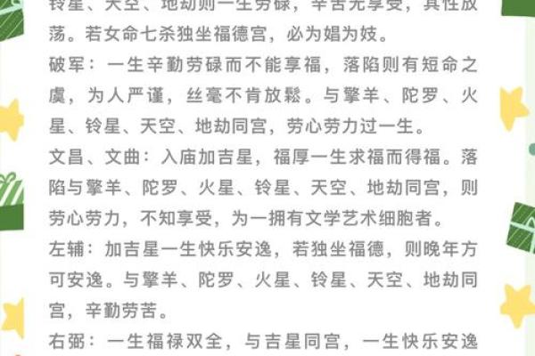 紫微斗数诸星落诸宫之：紫微星福德宫详解