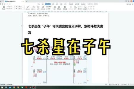 紫微斗数诸星落诸宫之：七杀星子女宫详解