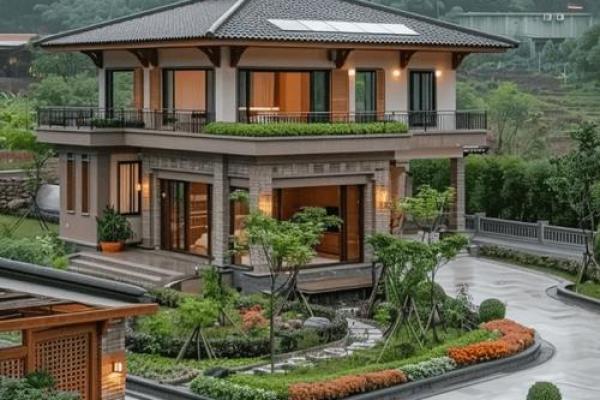 农村老房子与菜地风水布局