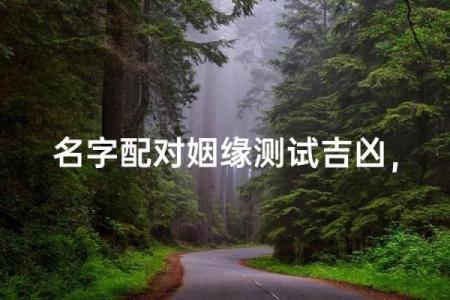 姻缘姓名配对测试免费 姻缘配对 姓名免费？